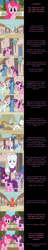 Size: 2000x10388 | Tagged: safe, artist:mlp-silver-quill, derpibooru import, big macintosh, double diamond, night glider, party favor, pinkie pie, sugar belle, earth pony, pegasus, pony, unicorn, comic:pinkie pie says goodnight, angry, bad future, clothes, comic, crying, flashback, open mouth, our town, scarf, wagon