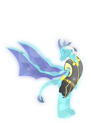 Size: 5858x7870 | Tagged: safe, alternate version, artist:lincolnbrewsterfan, derpibooru exclusive, derpibooru import, edit, editor:nc-tv, princess ember, dragon, clothes, cosplay, costume, crystal dragon, crystalline, dragoness, eyes closed, female, mortal kombat, simple background, smiling, solo, spread wings, standing, transparent background, wings