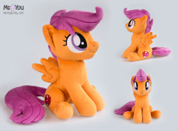 Size: 1600x1185 | Tagged: safe, artist:meplushyou, derpibooru import, scootaloo, pony, irl, photo, plushie, solo