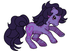 Size: 1968x1309 | Tagged: safe, artist:guruyunus17, derpibooru import, oc, oc:purple dark, earth pony, pony, g1, 2021 community collab, base used, derpibooru community collaboration, female, heart, jumping, mare, simple background, solo, transparent background