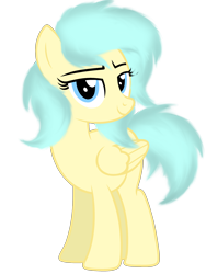 Size: 3000x4000 | Tagged: safe, artist:indonesiarailroadpht, derpibooru import, oc, oc only, oc:aqua everglow, pegasus, pony, 2021 community collab, derpibooru community collaboration, looking at you, simple background, smiling, solo, transparent background