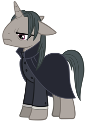 Size: 1280x1805 | Tagged: safe, artist:andoanimalia, derpibooru import, professor flintheart, pony, unicorn, a hearth's warming tail, clothes, male, severus snape, simple background, solo, stallion, transparent background, vector