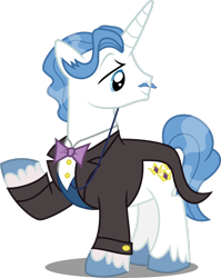 Size: 2184x2746 | Tagged: safe, artist:dashiesparkle, derpibooru import, fancypants, pony, unicorn, clothes, male, raised hoof, simple background, solo, stallion, transparent background, vector