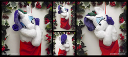 Size: 3870x1754 | Tagged: safe, artist:peruserofpieces, derpibooru import, rarity, pony, unicorn, bedroom eyes, christmas, christmas stocking, cute, female, flirty, garland, holiday, holly, leaning, looking at you, mare, peruserofpieces is trying to murder us, raribetes, smiling, smiling at you, solo