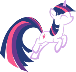 Size: 2504x2394 | Tagged: safe, artist:up1ter, twilight sparkle, unicorn twilight, pony, unicorn, eyes closed, female, jumping, mare, silhouette, simple background, skipping, solo, transparent background, transparent pony