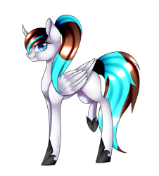 Size: 1084x1200 | Tagged: safe, artist:minelvi, derpibooru import, oc, oc only, pony, unicorn, curved horn, eyelashes, hoof shoes, horn, simple background, solo, transparent background, unicorn oc