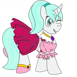 Size: 1032x1032 | Tagged: safe, artist:nine the divine, derpibooru import, oc, oc:nine the divine, pony, unicorn, clothes, crossdressing, cute, dress, jewelry, male, necklace, solo