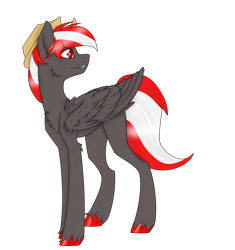 Size: 2000x2132 | Tagged: artist needed, safe, derpibooru import, oc, oc only, oc:road hog, pegasus, pony, hat, simple background, solo, transparent background, unshorn fetlocks