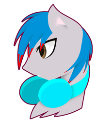Size: 2179x2752 | Tagged: safe, artist:riariirii2, derpibooru import, oc, oc only, oc:the living tombstone, earth pony, pony, bust, earth pony oc, headphones, simple background, solo, transparent background
