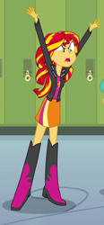 Size: 388x835 | Tagged: safe, derpibooru import, screencap, sunset shimmer, equestria girls, equestria girls (movie), cropped, solo