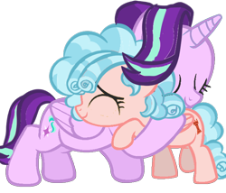 Size: 672x575 | Tagged: safe, artist:birbnerd17, derpibooru import, cozy glow, starlight glimmer, pegasus, pony, a better ending for cozy, hug