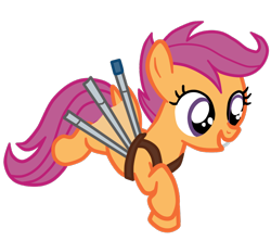 Size: 876x778 | Tagged: safe, artist:gmaplay, derpibooru import, scootaloo, pegasus, pony, artificial wings, augmented, female, filly, scootaloo can fly, simple background, solo, transparent background, wings