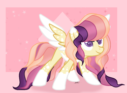 Size: 778x568 | Tagged: safe, artist:stelladiamond, derpibooru import, oc, oc:crystal nova, pegasus, pony, female, mare, solo, two toned wings, wings