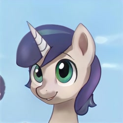 Size: 1024x1024 | Tagged: safe, artist:thisponydoesnotexist, derpibooru import, pony, bust, horn, neural network