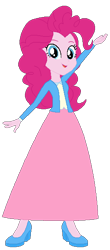 Size: 264x600 | Tagged: safe, artist:cartoonmasterv3, derpibooru import, pinkie pie, human, equestria girls, alternate universe, clothes, humanized, long skirt, skirt, solo, vector, wizarding world