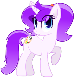 Size: 1151x1151 | Tagged: safe, artist:rivin177, derpibooru import, oc, oc only, pony, unicorn, 2021 community collab, blue eyes, derpibooru community collaboration, female, mare, ponytail, purple hair, simple background, solo, transparent background