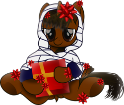 Size: 3079x2612 | Tagged: safe, artist:lincolnbrewsterfan, derpibooru exclusive, derpibooru import, oc, oc only, oc:nocturnal vision, alicorn, pony, my little pony: the movie, .svg available, alicorn oc, bow, christmas, christmas ponies, christmas presents, cute, cute pony, cuternal vision, dock, frog (hoof), gift box, gold, happy, happy new year, happy new year 2021, highlights, holiday, horn, inkscape, merry christmas, merry christmas 2020, movie accurate, nc-tv, nc-tv:creator ponified, nocturnal vision's striped hoodie, ponified, present, red, shading, simple background, smiling, smiling at you, solo, svg, transparent background, underhoof, vector, wings