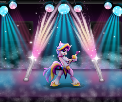 Size: 5474x4600 | Tagged: safe, artist:feneksia, derpibooru import, oc, oc only, oc:rocket pop, earth pony, female, fireworks, guitar, musical instrument, performance, show, stage, standing