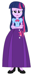 Size: 814x1817 | Tagged: safe, alternate version, artist:cartoonmasterv3, derpibooru import, twilight sparkle, twilight sparkle (alicorn), alicorn, human, equestria girls, alternate design, alternate universe, clothes, humanized, long skirt, long skirt edit, skirt, solo, vector