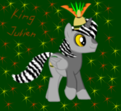 Size: 766x700 | Tagged: safe, artist:queen-of-the-fossas, derpibooru import, pony, crossover, king julien, ponified, solo, the penguins of madagascar