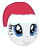 Size: 48x48 | Tagged: safe, derpibooru import, rarity, pony, unicorn, christmas, emoticon, hat, holiday, mlpforums, picture for breezies, please, pretty please, santa hat, solo