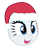 Size: 48x48 | Tagged: safe, derpibooru import, rarity, pony, unicorn, christmas, emoticon, happy, hat, holiday, mlpforums, picture for breezies, santa hat, simple background, solo, transparent background