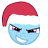 Size: 48x48 | Tagged: safe, derpibooru import, rainbow dash, pegasus, pony, christmas, determined, emoticon, hat, holiday, mlpforums, picture for breezies, santa hat, solo