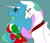 Size: 3880x3340 | Tagged: safe, artist:2hrnap, ponybooru exclusive, princess celestia, oc, oc:anon, alicorn, human, pony, blushing, eye contact, female, holly, holly mistaken for mistletoe, hollytoe, human male, implied kissing, implied straight, looking at each other, male, mare, mistleholly, size difference