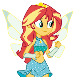 Size: 1024x1065 | Tagged: safe, artist:emeraldblast63, derpibooru import, sunset shimmer, human, equestria girls, bloom (winx club), clothes, crown, fairy, fairy wings, fairyized, fingerless gloves, gloves, jewelry, magic winx, regalia, simple background, sleeveless, solo, transparent background, wings, winx, winx club, winxified