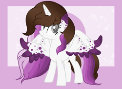 Size: 1143x834 | Tagged: safe, artist:stelladiamond, derpibooru import, oc, oc:moonlight dust, alicorn, pony, colored wings, colored wingtips, female, mare, solo