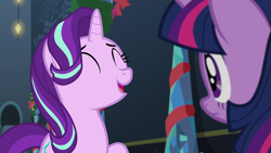 Size: 1920x1080 | Tagged: safe, derpibooru import, screencap, starlight glimmer, twilight sparkle, twilight sparkle (alicorn), alicorn, pony, unicorn, a hearth's warming tail, female, mare