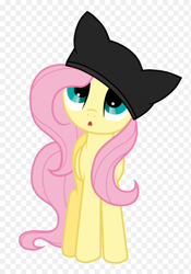 Size: 400x571 | Tagged: safe, artist:kaiilu, derpibooru import, fluttershy, pegasus, pony, cute, female, hat, mare, sweet