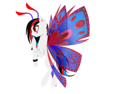Size: 2790x2150 | Tagged: safe, artist:riariirii2, derpibooru import, oc, oc only, breezie, butterfly wings, simple background, solo, transparent background, wings