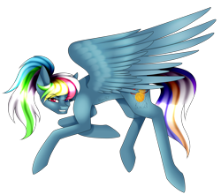 Size: 1868x1641 | Tagged: safe, artist:minelvi, derpibooru import, oc, oc only, pegasus, pony, eyelashes, grin, heterochromia, multicolored hair, pegasus oc, rainbow hair, simple background, smiling, solo, transparent background, wings