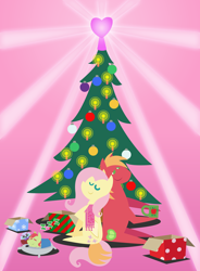 Size: 1800x2448 | Tagged: safe, anonymous artist, derpibooru import, big macintosh, fluttershy, oc, oc:late riser, bird, earth pony, owl, pegasus, pony, series:fm holidays, series:hearth's warming advent calendar, advent calendar, baby, baby pony, blanket, christmas, christmas tree, clothes, coffee mug, colt, eyes closed, family, female, fluttermac, hearth's warming, holiday, lineless, male, mug, offspring, onomatopoeia, parent:big macintosh, parent:fluttershy, parents:fluttermac, pillow, plushie, pointy ponies, present, scarf, shipping, sleeping, smiling, sound effects, straight, tree, zzz