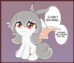 Size: 2250x1900 | Tagged: safe, artist:symbianl, derpibooru import, oc, oc:lai chi, bat pony, pony, bat pony oc, bat wings, cute, ocbetes, show accurate, wings