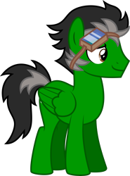 Size: 4000x5415 | Tagged: safe, artist:melisareb, derpibooru exclusive, derpibooru import, oc, oc only, oc:trip away, pegasus, pony, 2021 community collab, absurd resolution, derpibooru community collaboration, goggles, goggles on head, male, simple background, solo, stallion, transparent background, vector