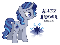 Size: 1207x916 | Tagged: safe, artist:gallantserver, derpibooru import, oc, oc:allez armour, pony, unicorn, female, magical lesbian spawn, mare, offspring, parent:rarity, parent:shining armor, parents:rariarmor, simple background, solo, transparent background