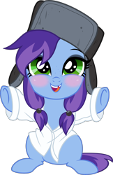Size: 2584x4000 | Tagged: safe, artist:limedazzle, derpibooru import, oc, oc only, oc:cher nobyl, unicorn, button up shirt, cute, female, filly, foal, hat, pigtails, simple background, solo, transparent background