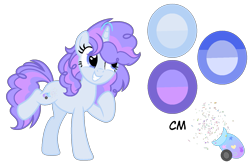 Size: 1425x946 | Tagged: safe, artist:stellamoonshine, derpibooru import, oc, oc:party cannon, pony, unicorn, female, mare, offspring, parent:party favor, parent:pinkie pie, parents:partypie, reference sheet, simple background, solo, transparent background