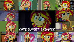 Size: 1966x1105 | Tagged: safe, derpibooru import, edit, edited screencap, editor:quoterific, screencap, pinkie pie, sunset shimmer, twilight sparkle, pony, unicorn, a fine line, epic fails (equestria girls), eqg summertime shorts, equestria girls, equestria girls (movie), equestria girls series, forgotten friendship, friendship games, legend of everfree, mirror magic, rainbow rocks, spoiler:eqg specials, book, crying, cute, geode of empathy, magical geodes, shimmerbetes