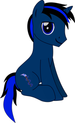 Size: 787x1290 | Tagged: safe, artist:rd4590, derpibooru import, oc, oc:midnight star, pony, unicorn, 2021 community collab, derpibooru community collaboration, simple background, sitting, solo, transparent background