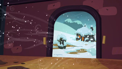Size: 1280x720 | Tagged: safe, derpibooru import, screencap, hearth's warming eve (episode), background, no pony, scenic ponyville
