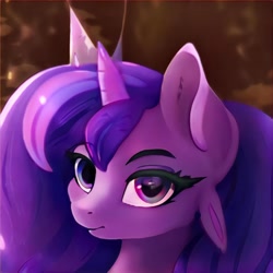 Size: 1024x1024 | Tagged: safe, artist:thisponydoesnotexist, derpibooru import, pony, horn, looking at you, neural network, not twilight sparkle