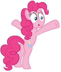 Size: 7000x8200 | Tagged: safe, artist:tardifice, derpibooru import, pinkie pie, earth pony, pony, daring done?, :o, absurd resolution, bipedal, open mouth, simple background, solo, transparent background, vector