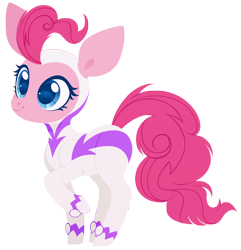 Size: 3000x3107 | Tagged: safe, artist:belka-sempai, derpibooru import, fili-second, pinkie pie, earth pony, pony, power ponies (episode), power ponies, simple background, solo, transparent background