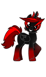Size: 480x800 | Tagged: safe, derpibooru import, oc, oc only, oc:dragon1f, alicorn, hybrid, 2020 community collab, derpibooru community collaboration, male alicorn oc, red and black oc, red eyes, red mane, simple background, solo, transparent background