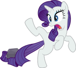 Size: 1384x1250 | Tagged: safe, artist:sollace, derpibooru exclusive, derpibooru import, rarity, pony, unicorn, a dog and pony show, .svg available, bipedal, on one leg, raised leg, rock, screaming, simple background, solo, svg, transparent background, vector