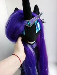 Size: 810x1080 | Tagged: safe, artist:larsen_toys, derpibooru import, nightmare rarity, pony, unicorn, auction, handmade, plushie, realistic