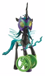 Size: 2522x4295 | Tagged: dead source, safe, queen chrysalis, changeling, changeling queen, armor, guardians of harmony, solo, sword, toy, weapon